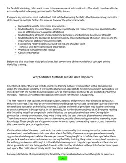 73
for flexibility training. I also want to use this same source of information to offer what I have found to be 
extremely u