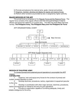 AFP Organizational Structure Overview | PDF | National Security | Staff ...