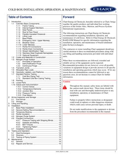 CHART Cold Box Installation Operation and Maintenance PDF | PDF | Pipe ...