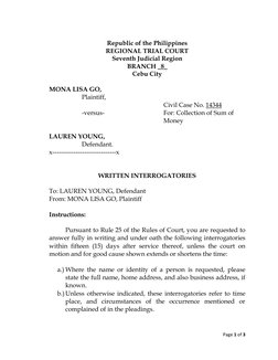 Page 1 of 3 
 
Republic of the Philippines 
REGIONAL TRIAL COURT 
Seventh Judicial Region 
BRANCH _8_ 
Cebu City 
 
MONA LISA