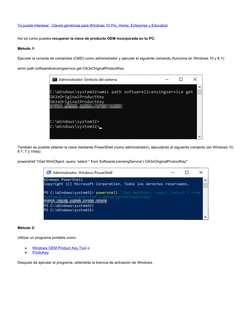Te puede interesar:
 
    Claves genéricas para Windows 10 Pro, Home, Enterprise y Education
 
 
Así es como puedes recuperar
