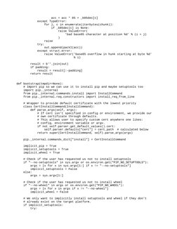 acc = acc * 85 + _b85dec[c]
            except TypeError:
                for j, c in enumerate(iterbytes