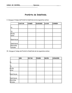 CURSO  DE  ESPAÑOL. 
 
                         
 
 Ejercicios