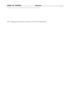 CURSO  DE  ESPAÑOL. 
 
                         
 
 Ejercicios