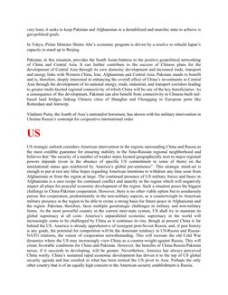 very least, it seeks to keep Pakistan and Afghanistan in a destabilized and anarchic state to achieve is
geo-political goals.