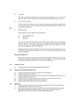 Gypsum Partition Installation Method Statement | PDF | Wall | Drywall