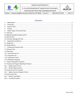 Project Execution Plan for Piping Construction | PDF | Iso 9000 ...