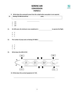 SERENE AIR  
CONVERSION
PAPER A                                                             
9.
Write down the command comes