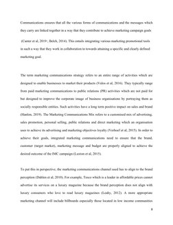 Communications ensures that all the various forms of communications and the messages which
they carry are linked together in