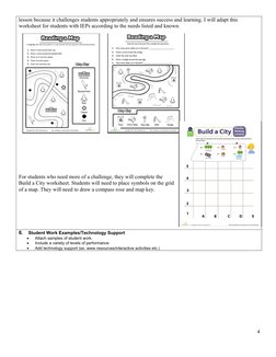 lesson because it challenges students appropriately and ensures success and learning. I will adapt this 
worksheet for studen