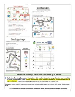 Reflective Thinking/Curriculum Evaluation @25 Points
9.
Reflective Thinking/Curriculum Evaluation – this section should be co