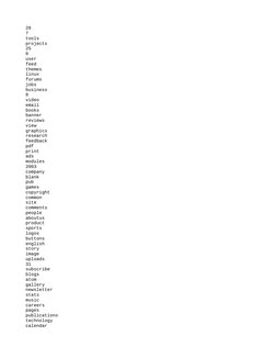 28
7
tools
projects
25
0
user
feed
themes
linux
forums
jobs
business
8
video
email
books
banner
reviews
view
graphics
researc