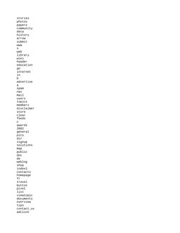 stories
photos
papers
community
data
history
arrow
submit
www
s
web
library
wiki
header
education
go
internet
in
b
advertise