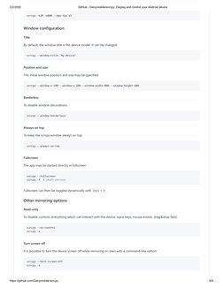 GitHub - Genymobile - Scrcpy - Display and Control Your Android Device ...