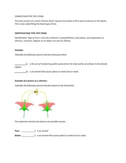 Identification Test Item Guidelines | PDF | Multiple Choice | Question