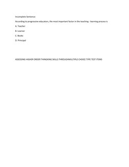 Identification Test Item Guidelines | PDF | Multiple Choice | Question