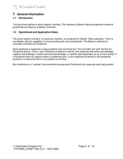  CashCode Company Inc                                                       Page 4  of   6