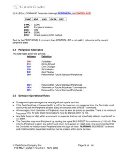  CashCode Company Inc                                                       Page 9  of   6