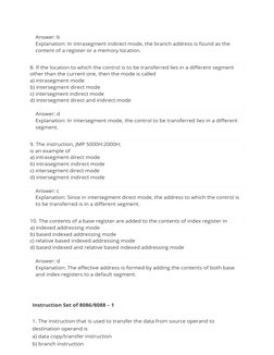 8086 Microprocessor MCQs and Answers | PDF | Central Processing Unit ...