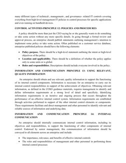 COSO 17 Internal Control Principles | PDF | Internal Control | Risk ...