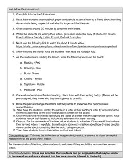 and follow the instructions)
1. Complete Introduction/Hook above. 
2. Next, have students use notebook paper and pencils to p