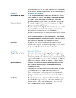 materiales para seguir las cosas más profundas de la vida estando 
en abundancia, dejando una marca más allá de nuestra exist