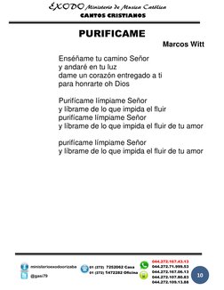 CANTOS CRISTIANOS 
 
 
  
                                                                                     
 
10 
minist