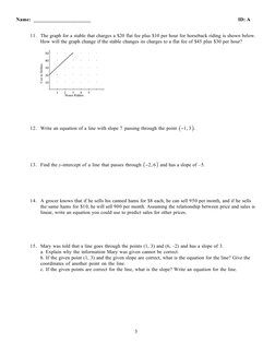Slope Word Problems Worksheet | PDF | Teaching Mathematics | Business