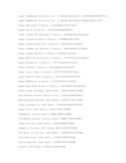 Super GameHouse Solitaire Vol. 2: Wenoma Bellmore ; 4D665A4B4C6A38303155
Super GameHouse Solitaire Vol. 3: Wenoma Bellmore; P