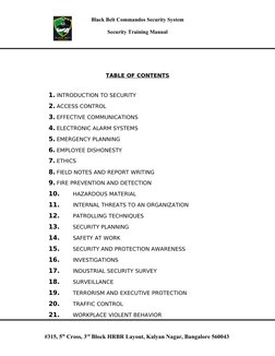 Security Training Manual Overview | PDF | Computer Security | Security