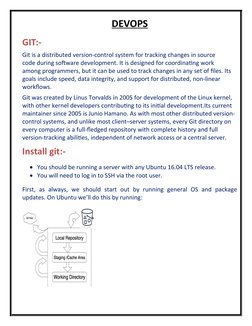 DevOps Installation and Git Guide | PDF | Utility Software | Unix Software