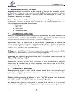 - 2 -  
Contabilidad   Básica   
  
1.1. Antecedentes históricos de la contabilidad.  
Para conocer acerca de la contabilid