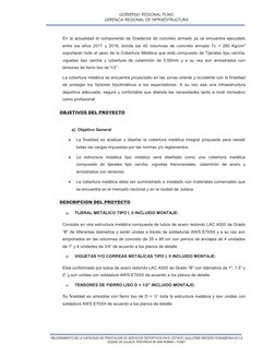 GOBIERNO REGIONAL PUNO 
GERENCIA REGIONAL DE INFRAESTRUCTURA 
 
  
 
 
“MEJORAMIENTO DE LA CAPACIDAD DE PRESTACION DE SERVICI