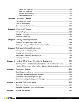 PDQ Deploy User Guide
iv
© 2020 PDQ.com. All rights reserved.
Reboot Step Properties ........................................