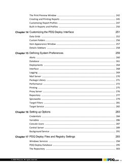 © 2020 PDQ.com. All rights reserved.
v
The Print Preview Window .............................................................