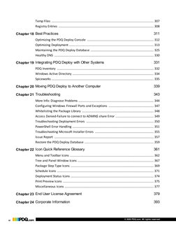 PDQ Deploy User Guide
vi
© 2020 PDQ.com. All rights reserved.
Temp Files ....................................................