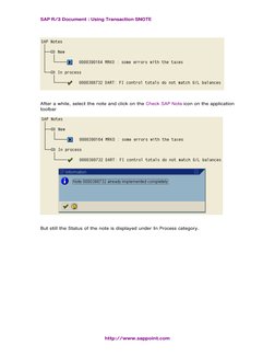 Snote Transactin Implementing OSS Notes with SNOTE | PDF | Computer Data | Computer ...