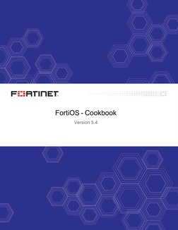 FortiOS - Cookbook
Version 5.4
