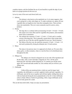 countless injuries, and also facilitate the use of your knuckles to guide the edge of your 
knife to its proper position for
