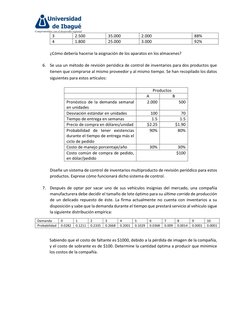 3 
2.500 
35.000 
2.000 
88% 
4 
1.800 
25.000 
3.000 
92% 
 
¿Cómo debería hacerse la asignación de los aparatos en los al