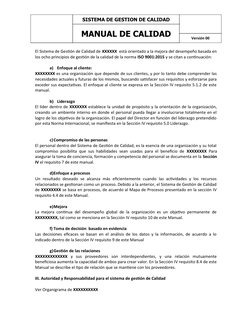 Manual de Calidad ISO 9001:2015 | PDF | Sistema de manejo de calidad ...