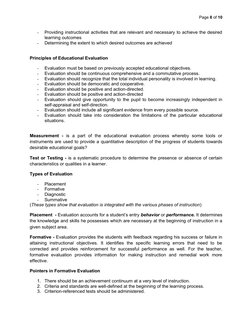 Page 8 of 10
-
Providing instructional activities that are relevant and necessary to achieve the desired
learning outcomes
-