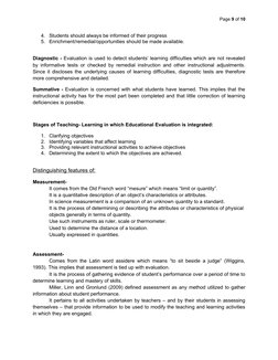Page 9 of 10
4.
Students should always be informed of their progress
5.
Enrichment/remedial/opportunities should be made avai