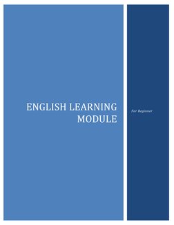 Beginner English Learning Module PDF | PDF | Grammar | Language Mechanics