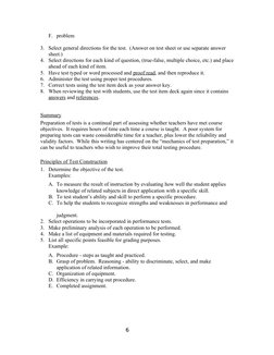 Test Directions Excerpt Example Effective Test Direction Guidelines | PDF | Multiple Choice | Test ...