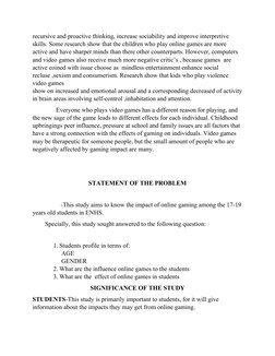 recursive and proactive thinking, increase sociability and improve interpretive 
skills. Some research show that the children