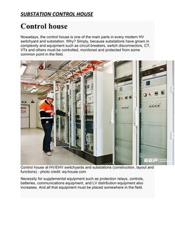 Substation Control House Overview | PDF | Electrical Substation | Relay