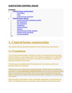 Control House | PDF | Electrical Substation | Relay