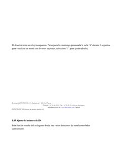 Detectronic 606 Manual del Detector Detectronic 606 | PDF | Diodo emisor de luz | Rieles