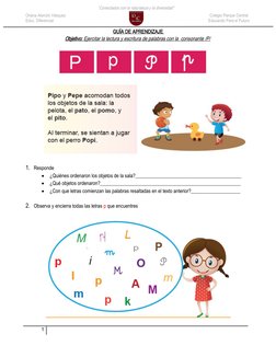 “Conectados con la naturaleza y la diversidad”
Oriana Alarcón Vásquez